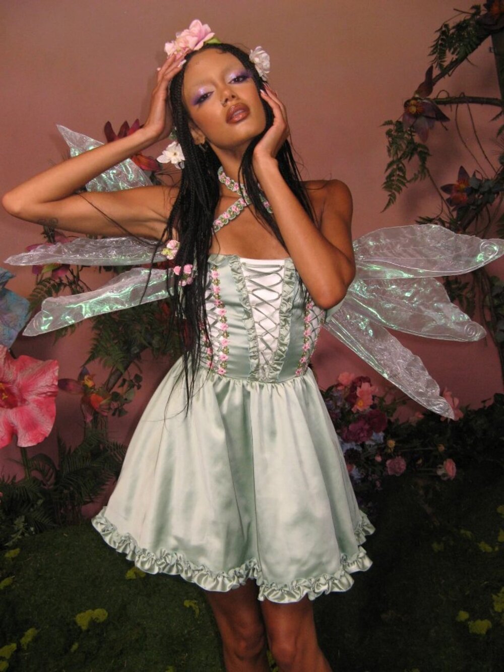 Sugar Thrillz Ever After Mini Dress Fairy Princess Sexy Halloween Costume Corset